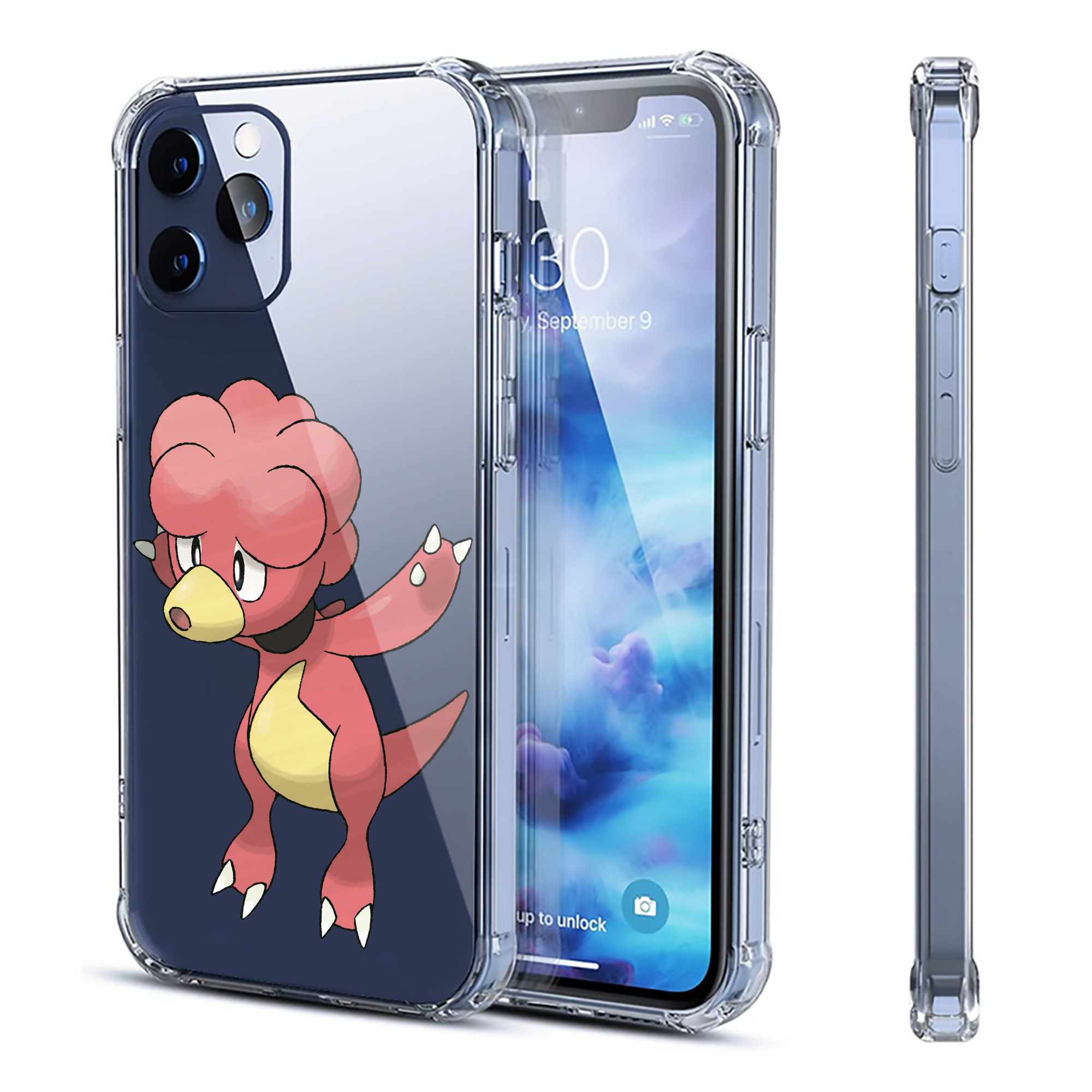 （画像用） ポケットモンスター Pokémon 【iPhone 12シリーズ対応】透明スマホケース（クリアソフトケース）